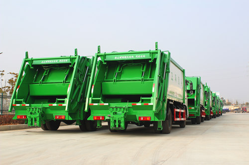 37 وحدة شاحنات القمامة لمشروع حكومة الصين