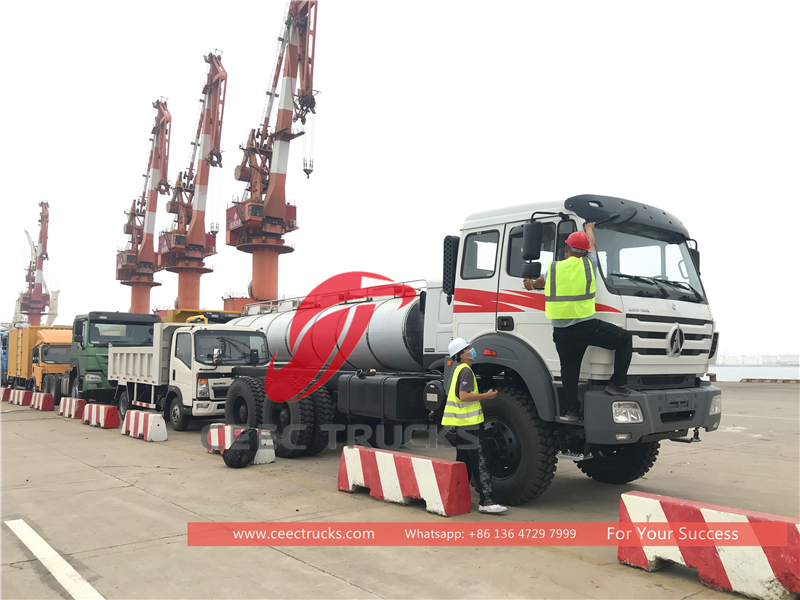 Tanzania - 5 units beiben 2642 cargo truck chassis are exported 