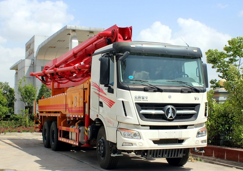 بيبين v3 شاحنة مضخة الخرسانة تصدير إلى الدوحة