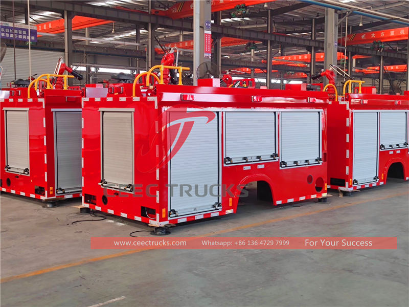 Philippine - 16 unit isuzu fire truck upper structurers are exported 