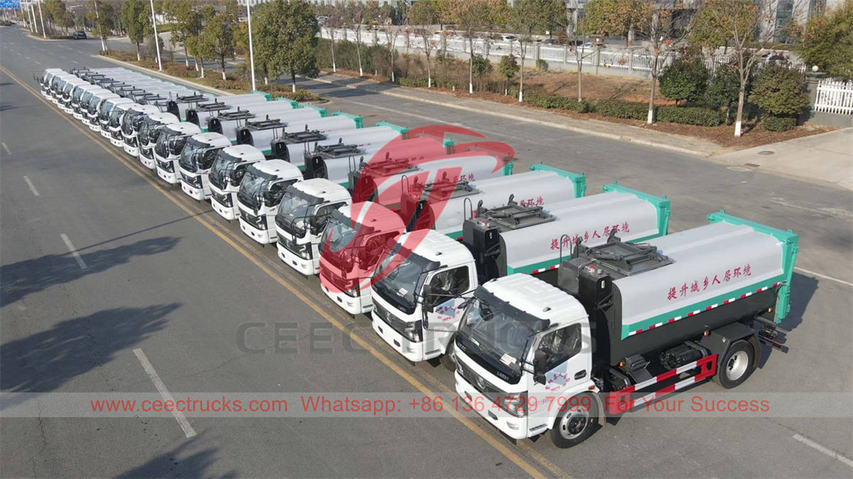 20 units Dongfeng garbage collection trucks were delivered to Shaanxi province