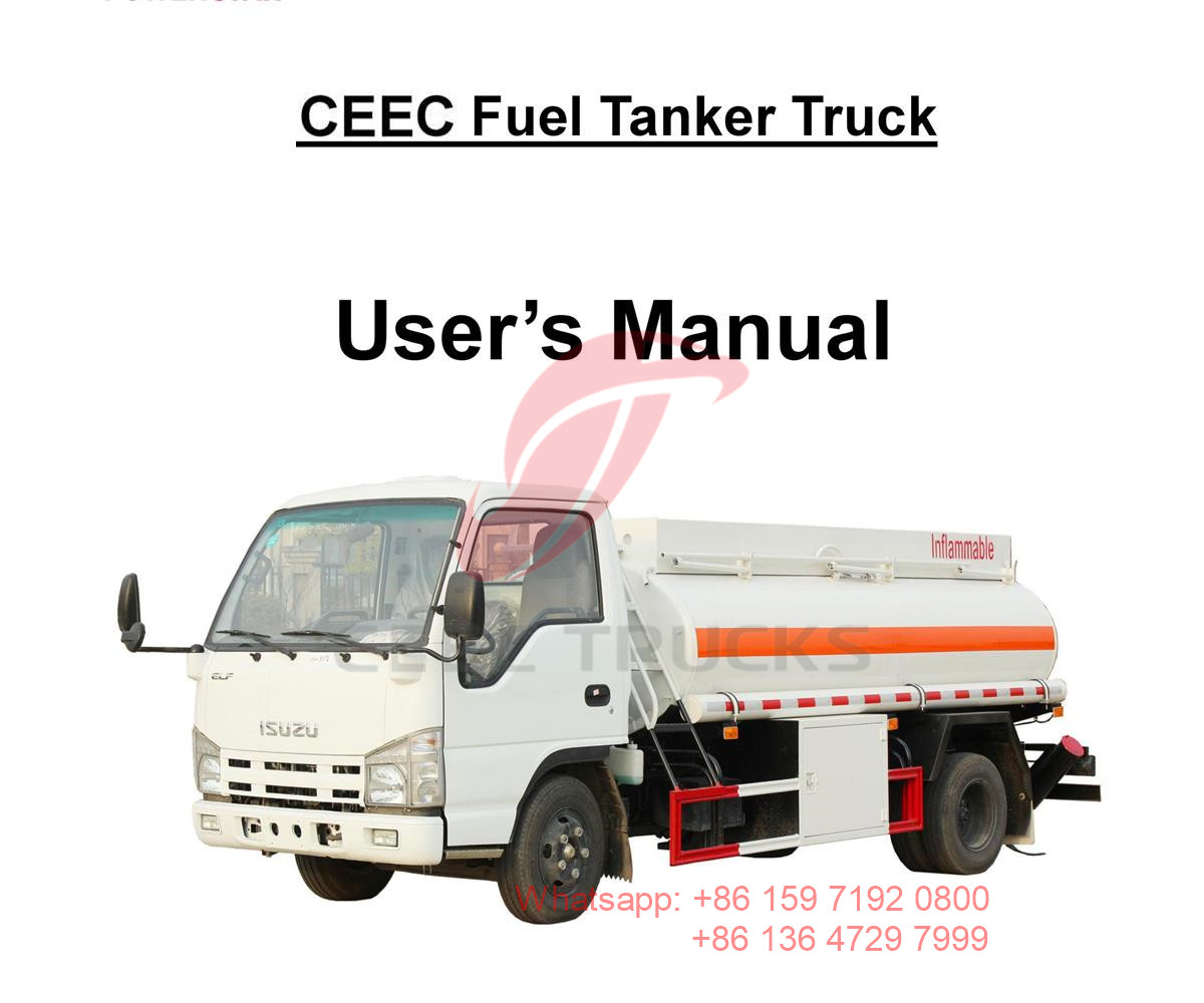 ميانمار - ايسوزو 4000 لتر دليل شاحنة صهريج وقود