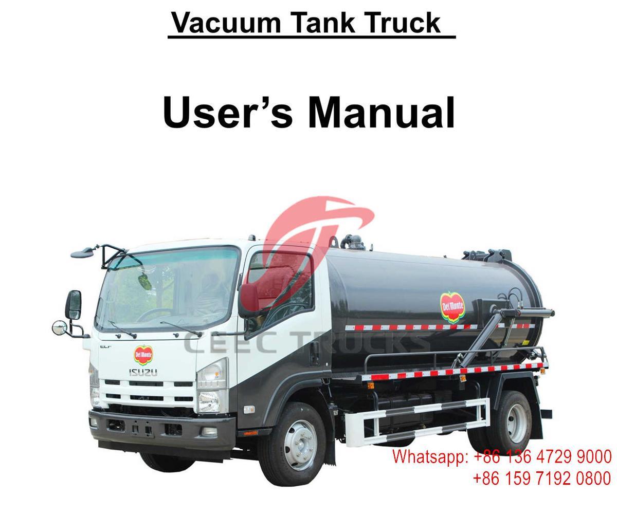الفلبين - ISUZU ELF 8000L Cesspit Emptier truck Manual