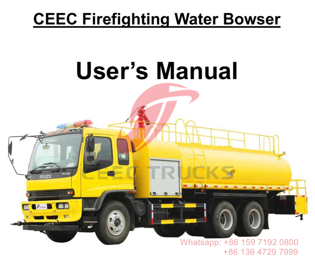 الفلبين - دليل شاحنة إطفاء المياه ISUZU 14CBM